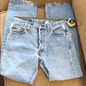 Levis 501s vintage near trashed well worn size 27